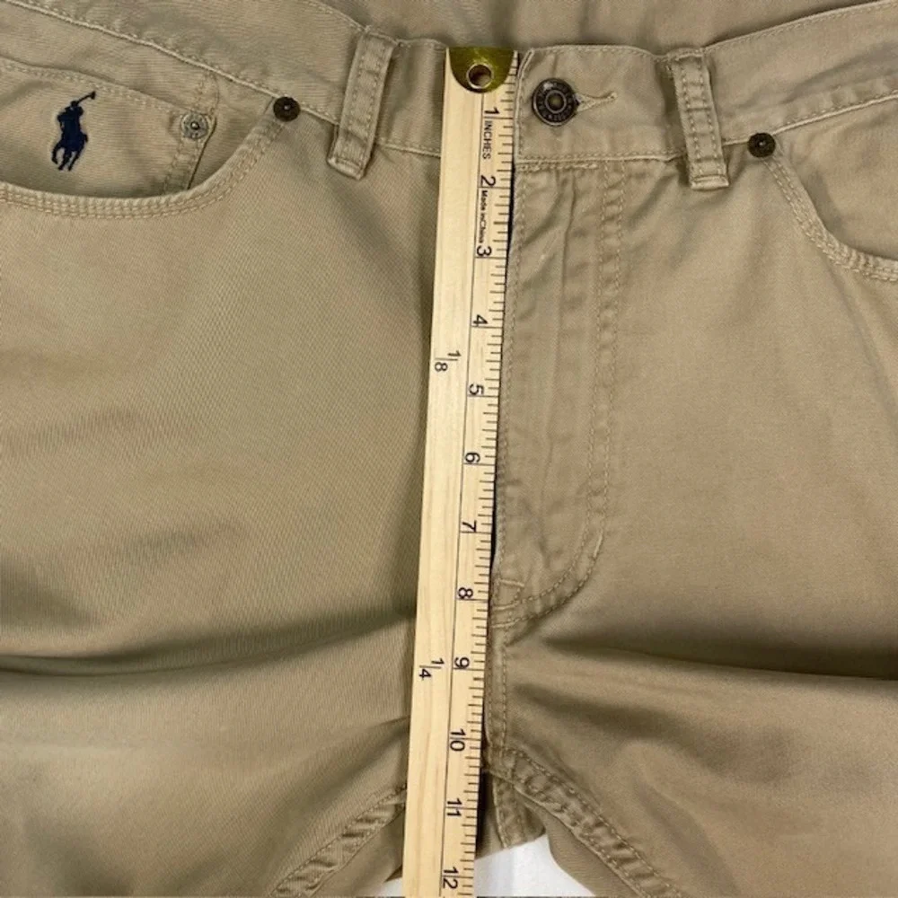 Polo Ralph Lauren 650 Straight Fit Khaki Chino Pants Mens‎ 34x30 Flat Front